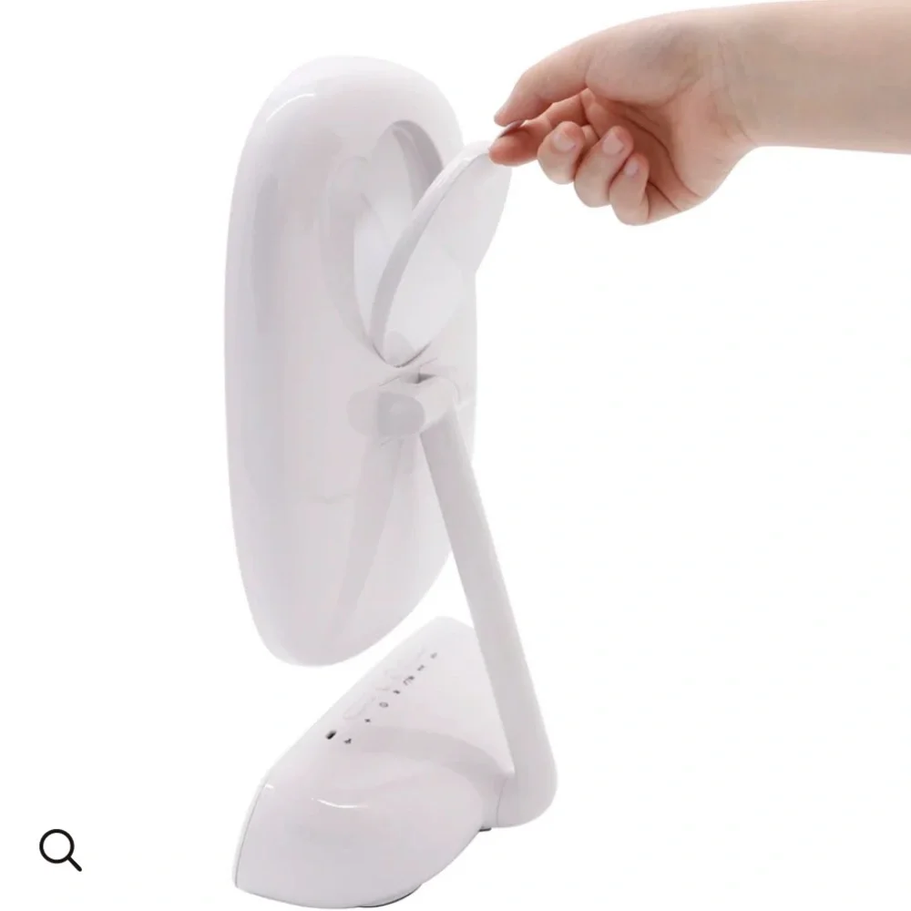 Impressions Melody Duotone Makeup Mirror with Bluetooth Speakers- White